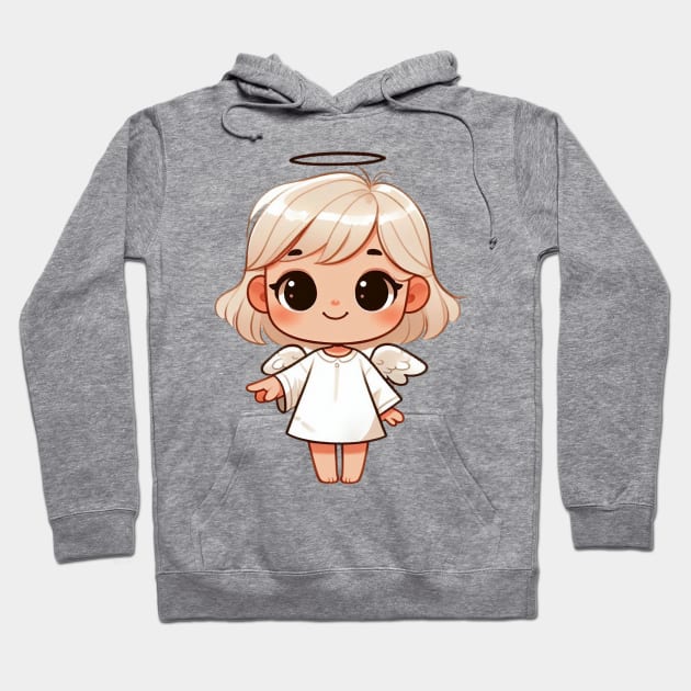 Cute Little Angel Hoodie by Dmytro